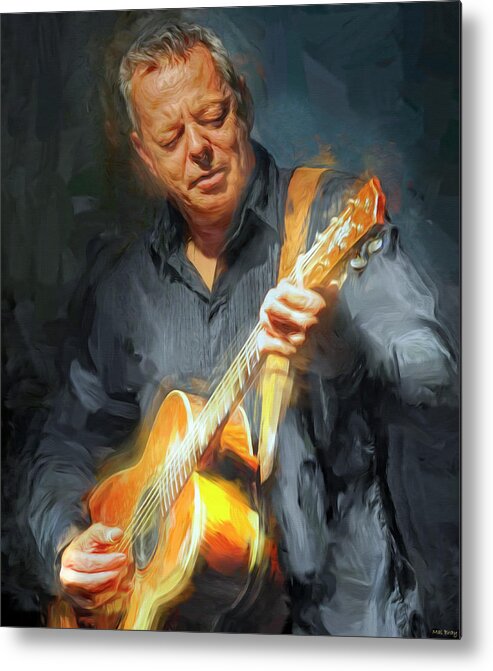 Tommy Emmanuel Metal Print featuring the mixed media Tommy Emmanuel by Mal Bray