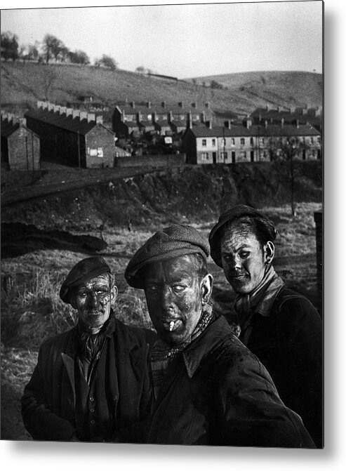 Working Metal Print featuring the photograph Welsh Miners by W. Eugene Smith