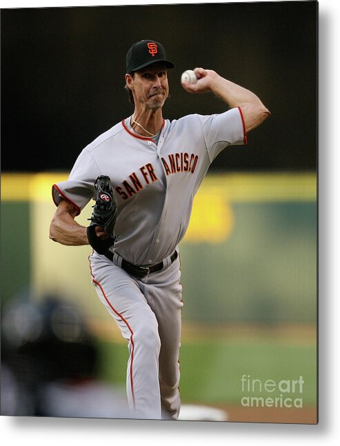 People Metal Print featuring the photograph Randy Johnson #2 by Otto Greule Jr