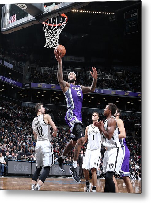 Demarcus Cousins Metal Print featuring the photograph Demarcus Cousins #4 by Nathaniel S. Butler