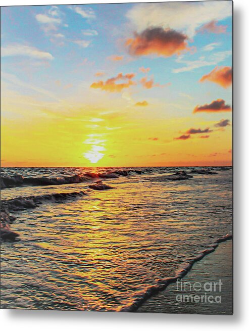 Sunset Metal Print featuring the photograph A Lovely Sunset by Joanne Carey
