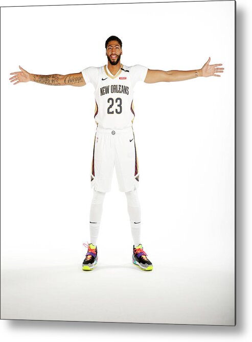 Media Day Metal Print featuring the photograph Anthony Davis by Jonathan Bachman