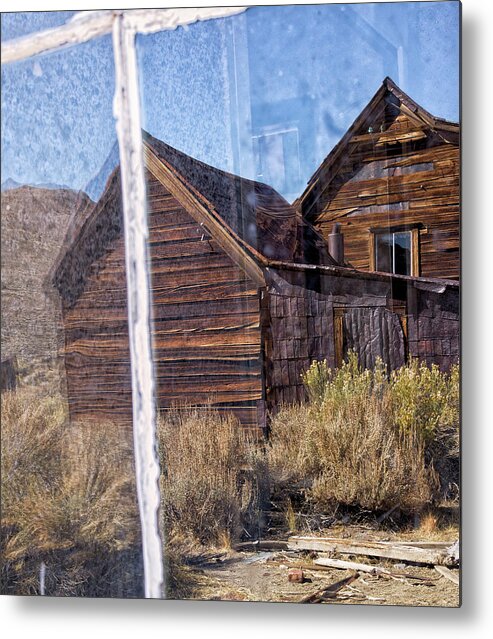 Bodie Ghost Town Metal Print featuring the photograph Bodie Ghost Town Reflections by Kathleen Bishop