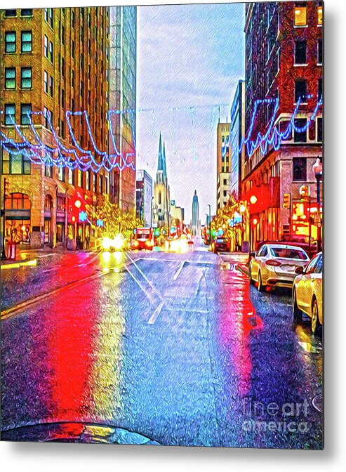 Tulsa Metal Print featuring the photograph Christmas in T-Town by Susan Vineyard