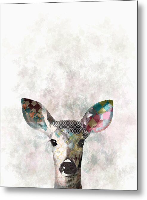 Deer Metal Print featuring the digital art Deer 18 by Lucie Dumas