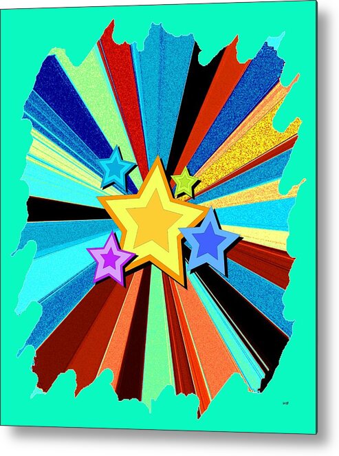 Upbeat Metal Print featuring the digital art Happy Times by Will Borden