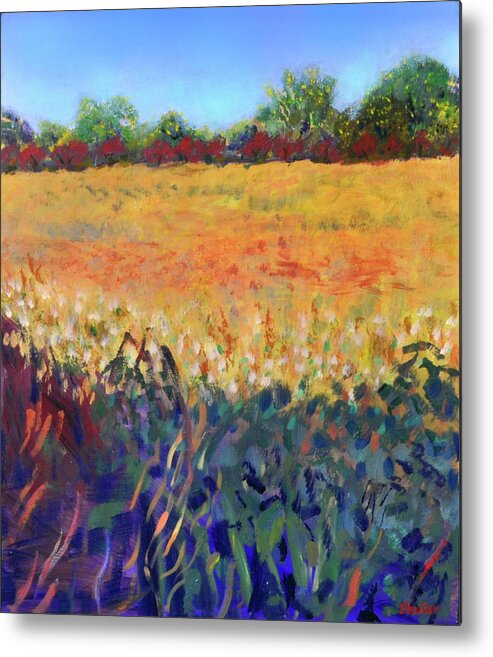 Summertime Metal Print featuring the painting High Summer by Nancy Shuler