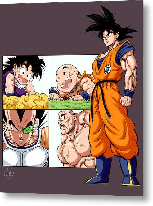 Dragon Ball Metal Print featuring the digital art Son Goku - Last Hope by Darko B