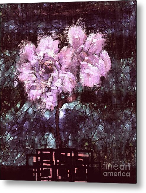 Flower Metal Print featuring the digital art Sylvia's Flowers  by Michelle Ressler