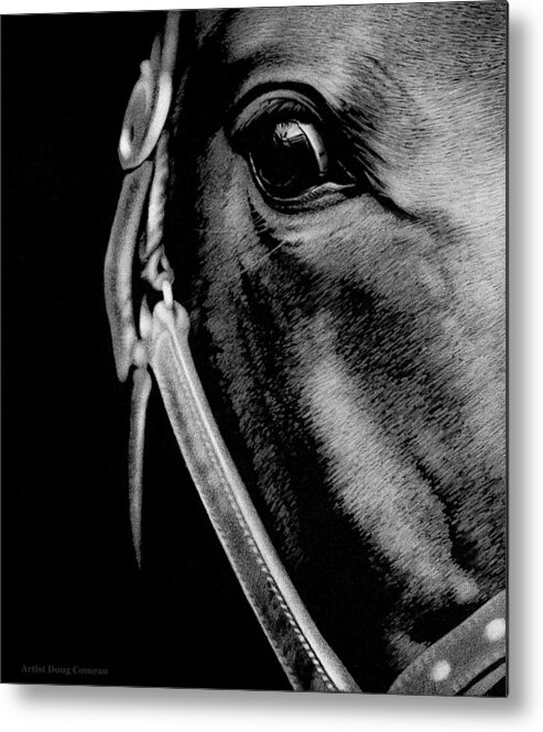 Horse Metal Print featuring the drawing Thoroughbred by Stirring Images