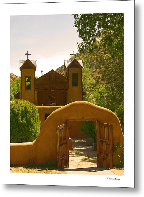 Chimayo Metal Print featuring the photograph El Santuario de Chimayo by R Thomas Berner