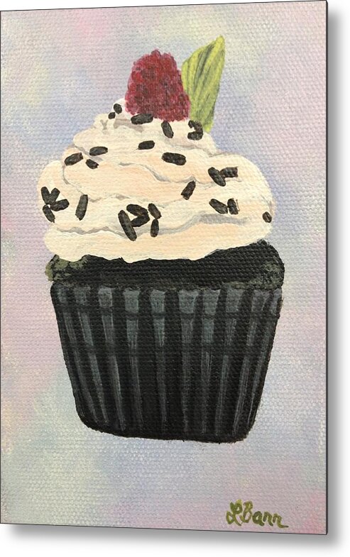 Cupcake Metal Print featuring the painting Decadence by Lisa Barr