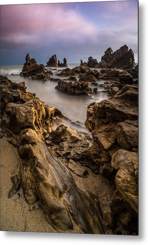 California Metal Print featuring the photograph Rocky Southern California Beach 5 by Larry Marshall