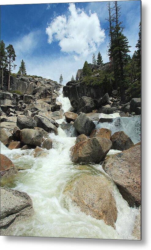 Sierra Nevada Metal Print featuring the photograph Enjoy A Waterfall by Sean Sarsfield
