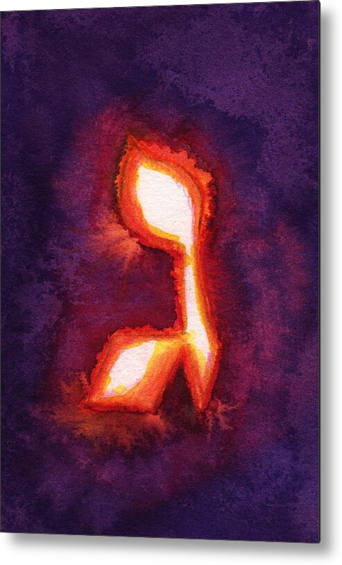 Jewish Greeting Cards Metal Print featuring the painting Gimel by Dani Antman