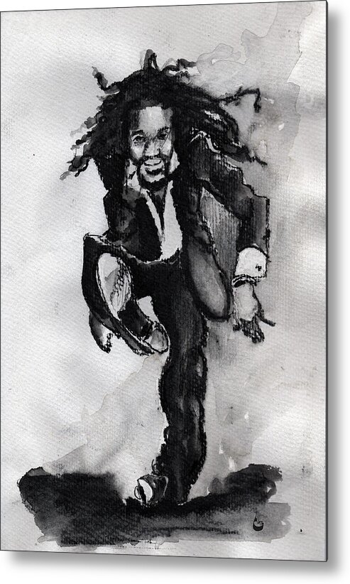 Dance Metal Print featuring the drawing Glover by Howard Barry