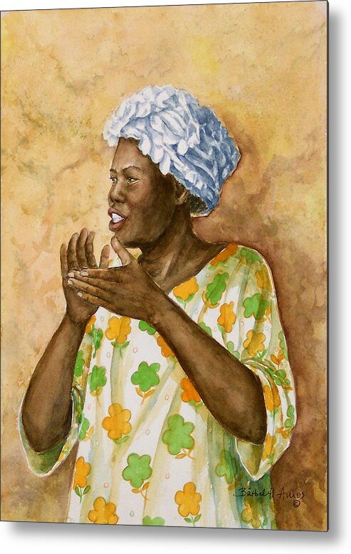 Africa Metal Print featuring the painting Make a Joyful Noise by Barbel Amos