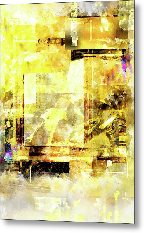 Abstract Metal Print featuring the digital art Reflection by Art Di