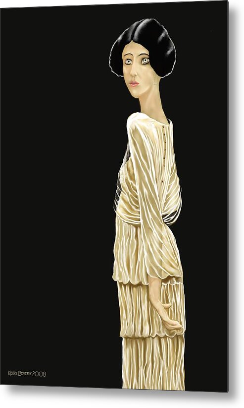 Woman Metal Print featuring the digital art Woman 36 by Kerry Beverly