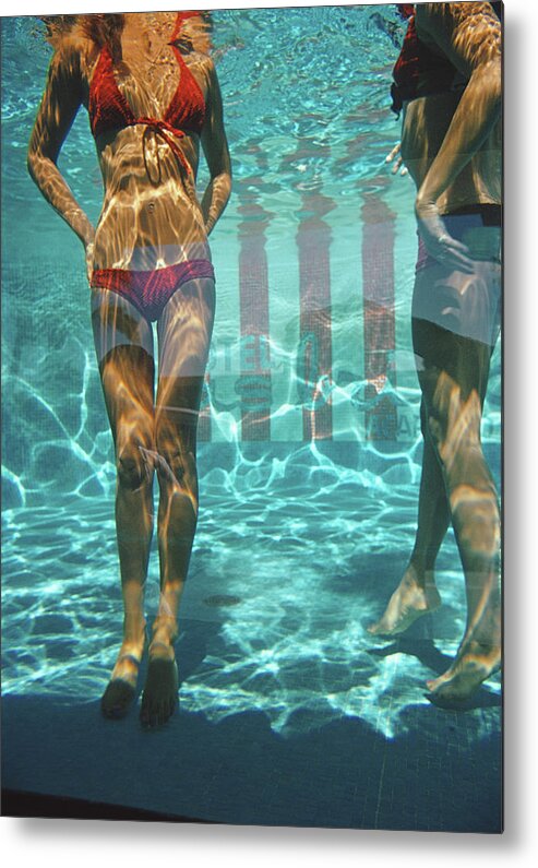Underwater Metal Print featuring the photograph Pool At Las Brisas by Slim Aarons