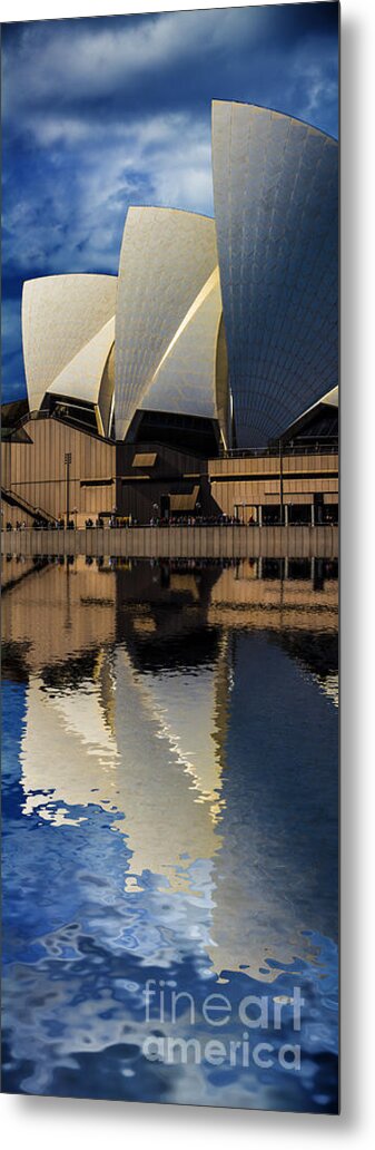 Sydney Opera House Metal Print featuring the photograph Sydney Opera House abstract by Sheila Smart Fine Art Photography