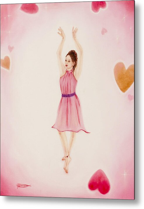 Dance Metal Print featuring the painting Moving to Your Heartbeat by Jeanette Sthamann