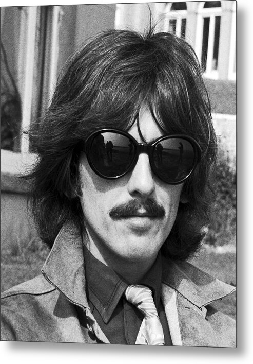 George Harrison Metal Print featuring the photograph George Harrison Beatles Magical Mystery no.2 by Chris Walter