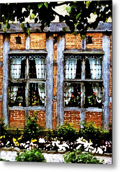 Impressionism Metal Print featuring the painting Old Country Charm by Gerlinde Keating - Galleria GK Keating Associates Inc