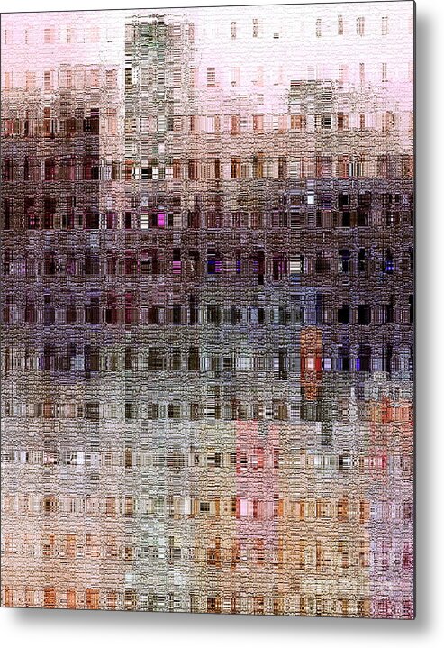 Citiscape Metal Print featuring the digital art Tenement by Dale  Ford