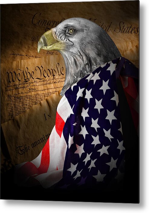 Eagle Metal Print featuring the photograph We The People by Tom Mc Nemar