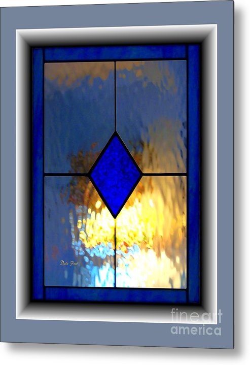 Stained Glass Metal Print featuring the digital art The Window #1 by Dale  Ford