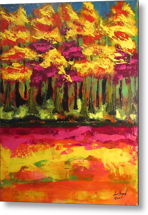 Landscape Metal Print featuring the painting Landscape 1 of 2012 by Lew Hagood