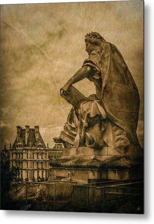 Art Metal Print featuring the photograph Paris, France - Muse by Mark Forte