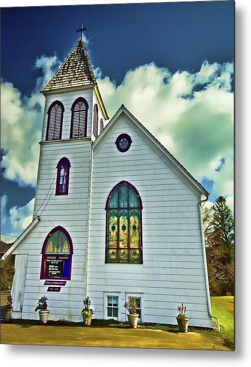 Church Metal Print featuring the photograph Church of a Small Town by Dale Stillman