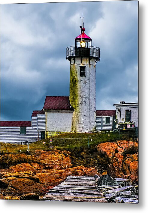 Eastern Point Metal Print featuring the photograph Eastern Point Lighthouse by Nick Zelinsky Jr