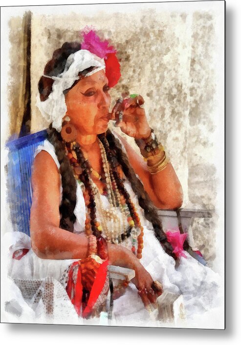 Cuba Metal Print featuring the photograph Fortune Teller by Dawn Currie