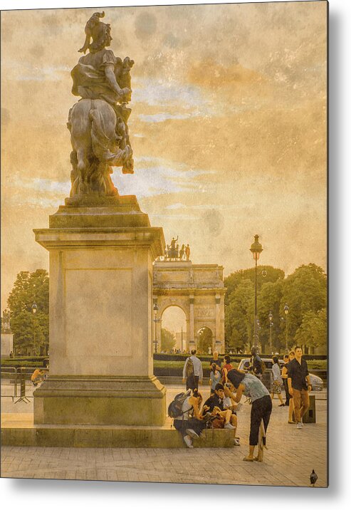 Paris Metal Print featuring the photograph Paris, France - In the Shadow of Glory by Mark Forte