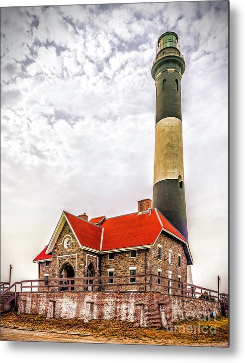 Lighthouse Metal Print featuring the photograph Lighthouse at Fire Island by Nick Zelinsky Jr