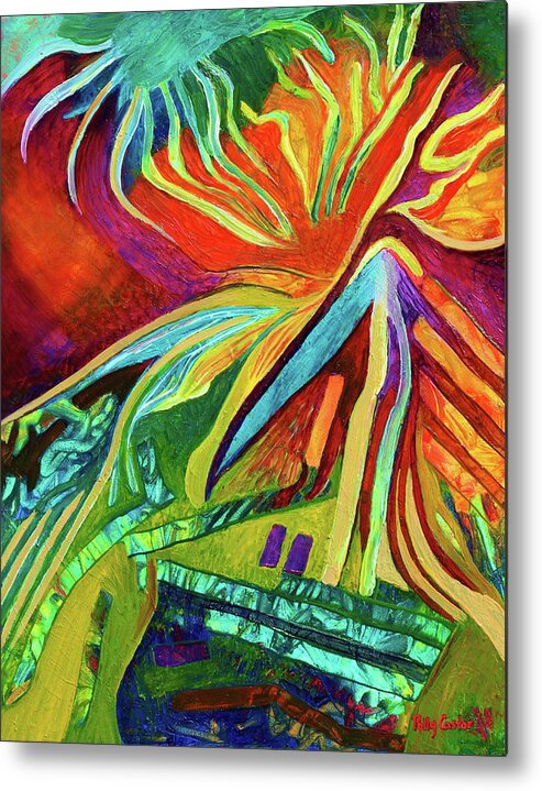  Metal Print featuring the painting Psalm 91 by Polly Castor