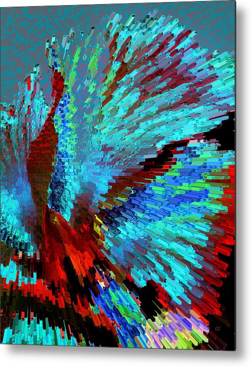 Abstract Metal Print featuring the digital art The Dance by Gerlinde Keating