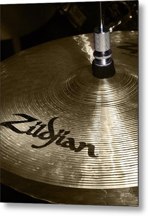 Zildjian Metal Print featuring the photograph Zildjian Cymbal by Jim Mathis