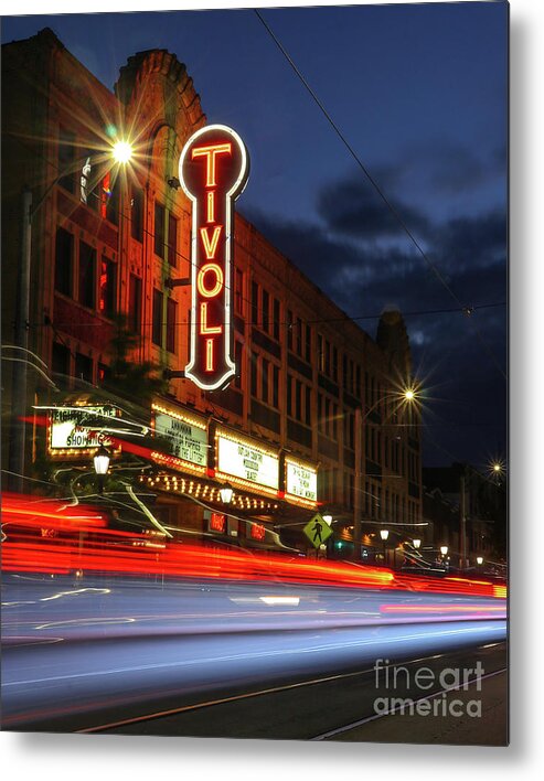 Loop Metal Print featuring the photograph Tivoli theater in the Loop St Louis by Garry McMichael