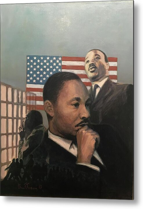  Metal Print featuring the painting MLK by David Buttram