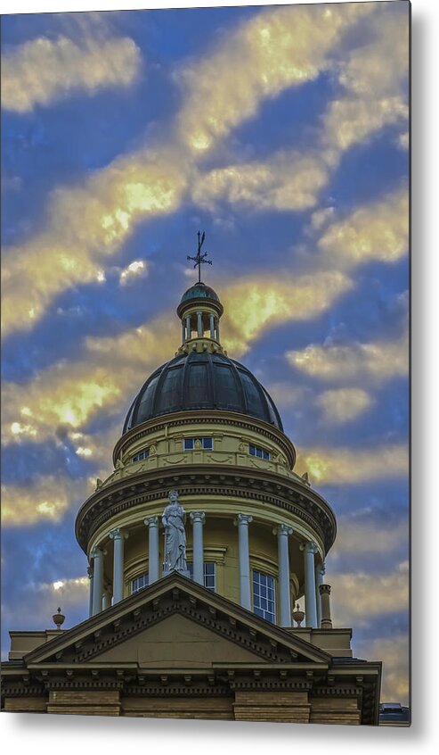 Historic Metal Print featuring the photograph Historic Auburn Courthouse #1 by Sherri Meyer