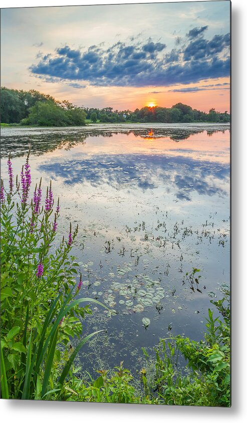 Shad Factory Metal Print featuring the photograph Shad Sunset #1 by Bryan Bzdula