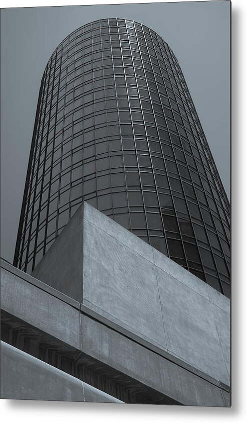 Los Angeles Metal Print featuring the photograph Downtown LA Skyscraper by Pro Shutterblade