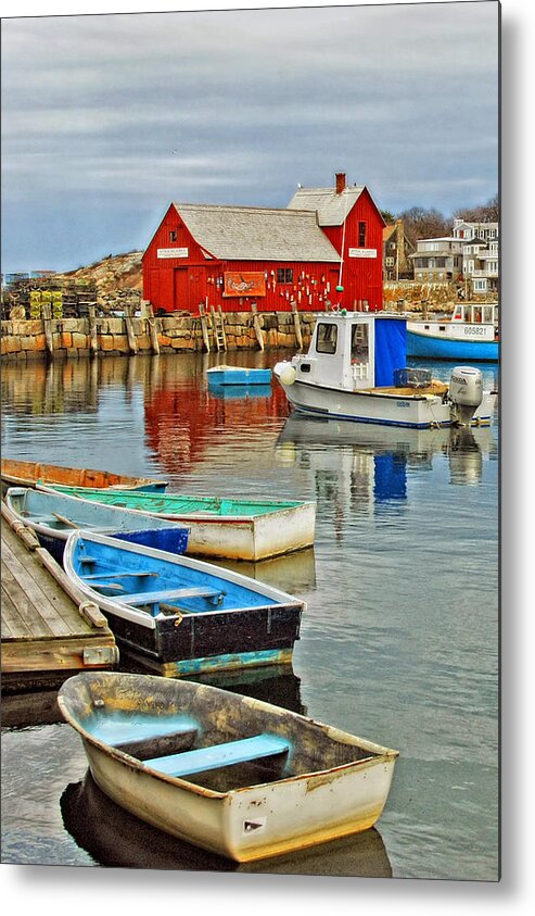 Rockport Metal Print featuring the photograph Harborside Parking by Joann Vitali