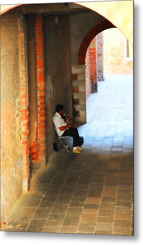 Italy Metal Print featuring the photograph La Musica by Oscar Alvarez Jr