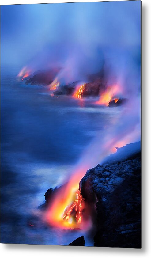 Kalapana Metal Print featuring the photograph Lava Flow 2 by Mike Neal