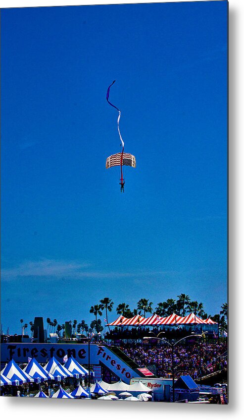 Skydiving Metal Print featuring the photograph Long Beach Grand Prix 2013 by Joseph Hollingsworth
